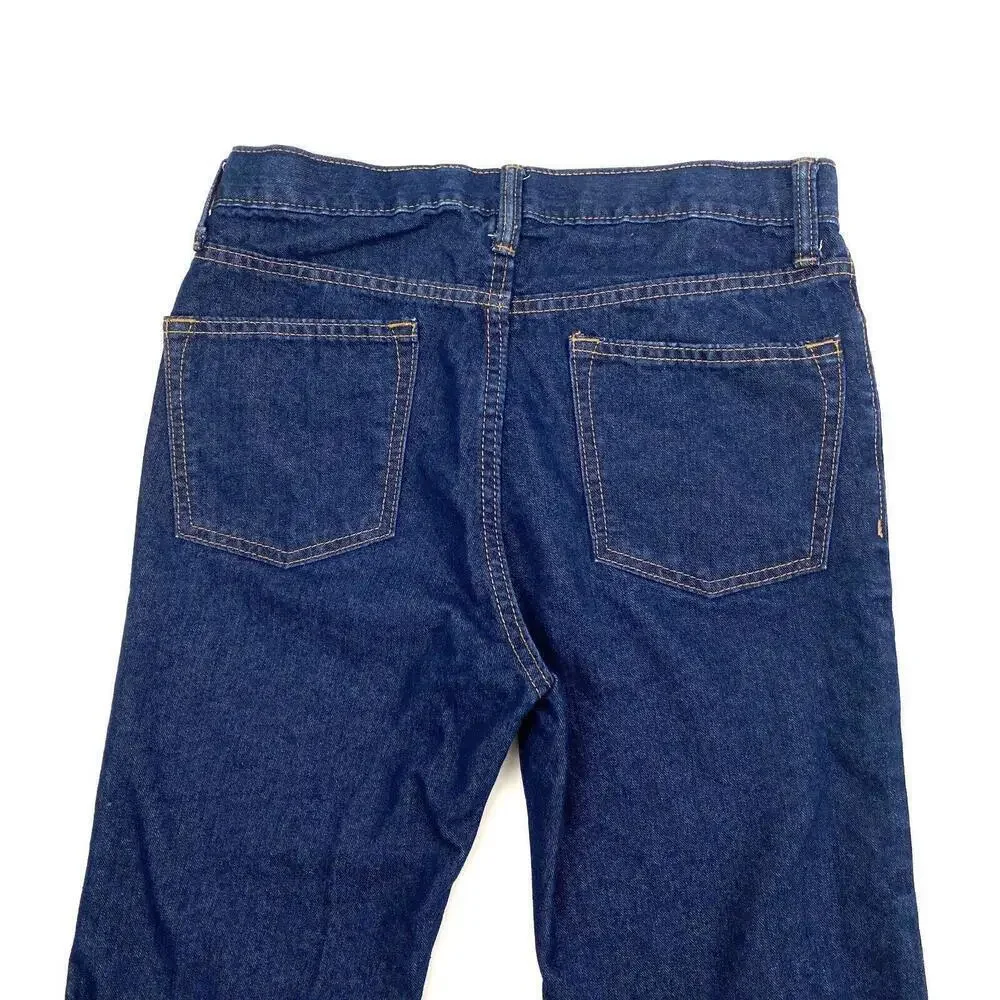 Old Navy Straight Leg Adjustable Waist‎ Boys size 16 Dark Wash Blue Dneim Jeans
